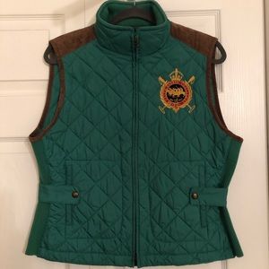 Ralph Lauren emerald green vest